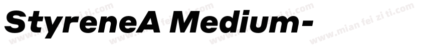 StyreneA Medium字体转换